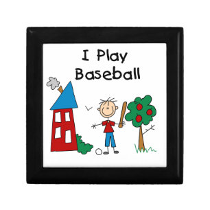 I Play Baseball Jewelry Box