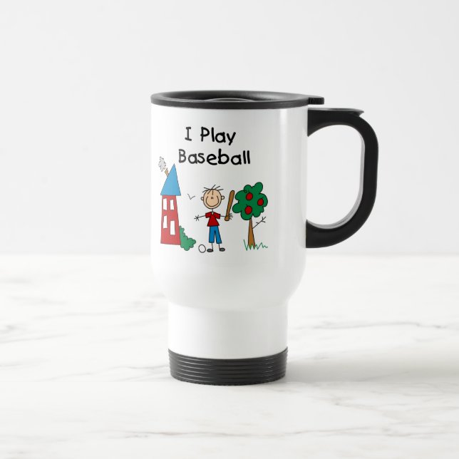 I Play Baseball Mug (Right)