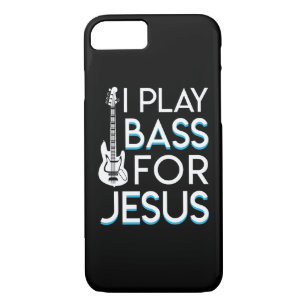 I Play Bass Jesus Christian Bass Guitar iPhone 8/7 Case
