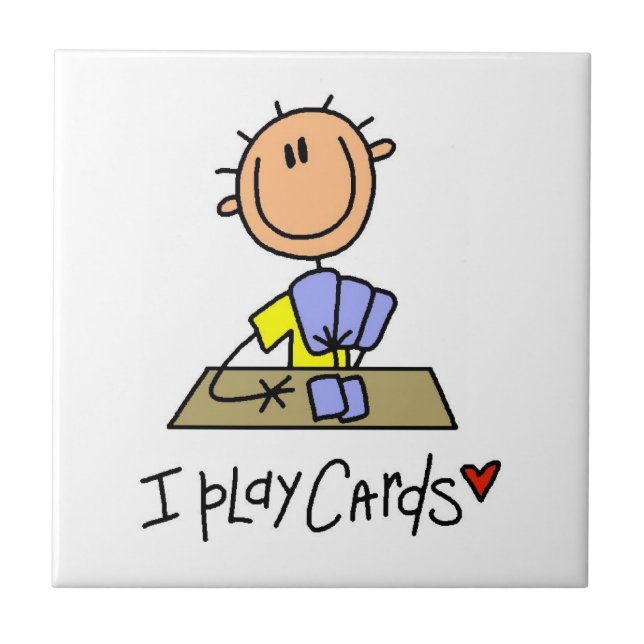 I Play Cards Tile (Front)
