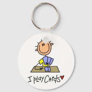 I Play Cards Tshirts and Gifts Keychain