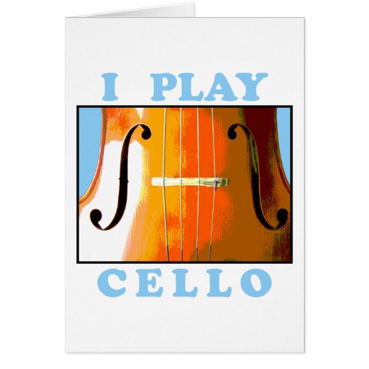 I Play Cello Cards (Front)