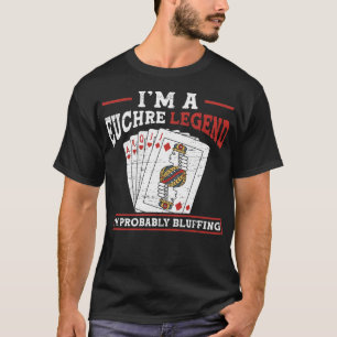 I Play Euchre Card Game Euchre Player Poker Euchre T-Shirt