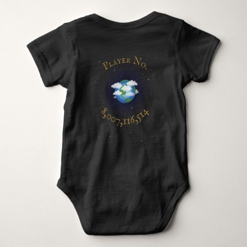 I Play For Team Earth World Population Baby Bodysuit