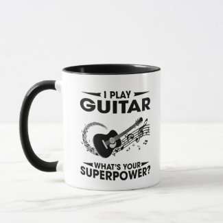 I play guitar mug