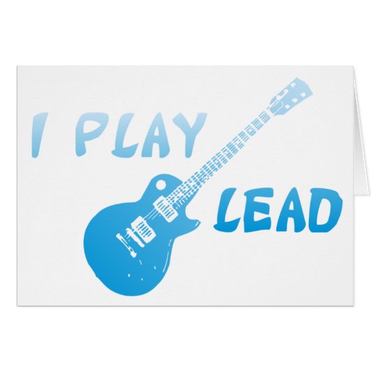 I Play Lead Guitar Cards (Front Horizontal)