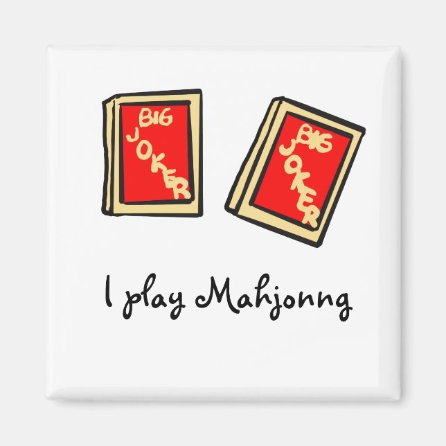 I Play Mahjong Magnet (Front)