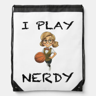 I Play Nerdy Drawstring Bag