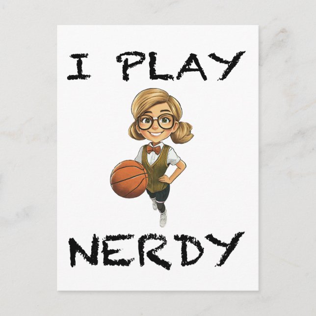 I Play Nerdy Postcard (Front)