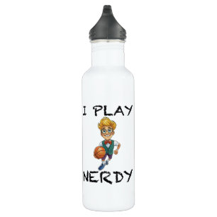 I Play Nerdy Stainless Steel Water Bottle