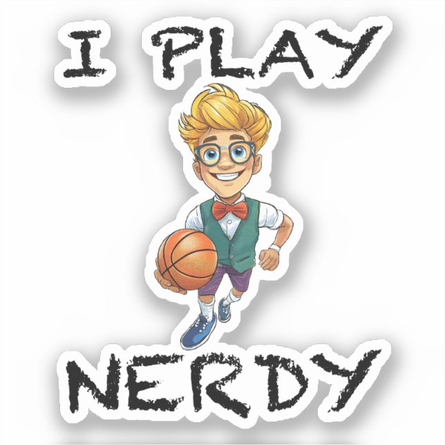 I Play Nerdy Sticker (Front)