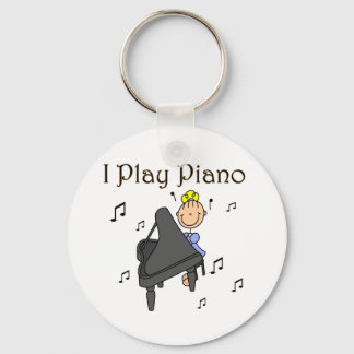I Play Piano T-shirts and Gifts Keychain