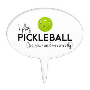 Pickle Ball Cake Toppers Zazzle