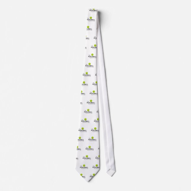 I Play Pickleball Neck Tie (Front)
