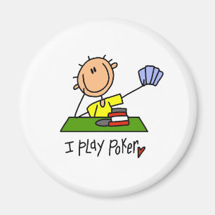 I Play Poker Magnet