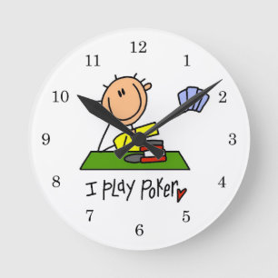 I Play Poker Round Clock