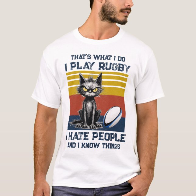 I Play Rugby T-Shirt (Front)