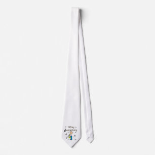 I Play Saxophone Stick Figure T-shirts and Gifts Neck Tie