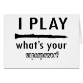 I play the Clarinet (Front Horizontal)