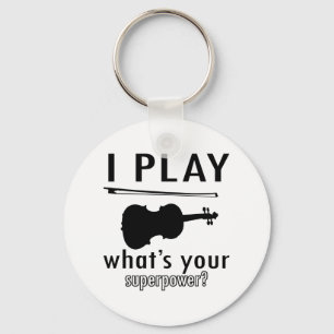 I play the Violin Keychain