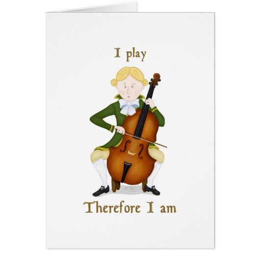 I Play Therefore I Am Cards (Front)