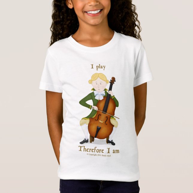 I Play Therefore I Am T-Shirt (Front)