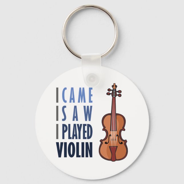 I Play Violin Keychain (Front)