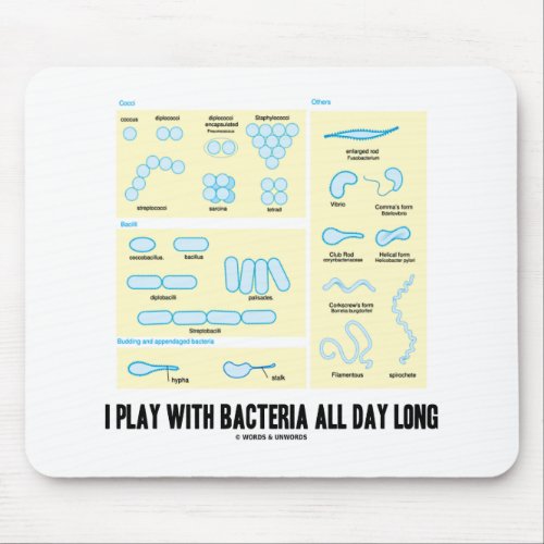 I Play With Bacteria All Day Long Morphology Mouse Pad