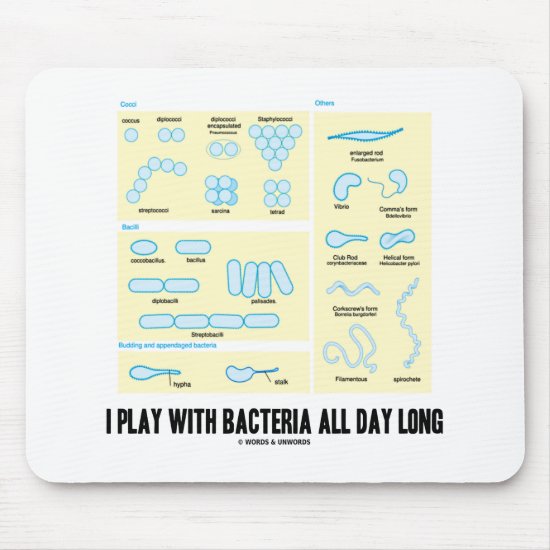 I Play With Bacteria All Day Long (Morphology) Mouse Pad