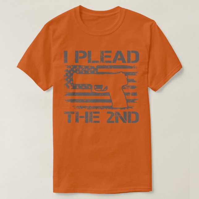 I Plead The 2nd Amendment  9mm  T-Shirt (Design Front)
