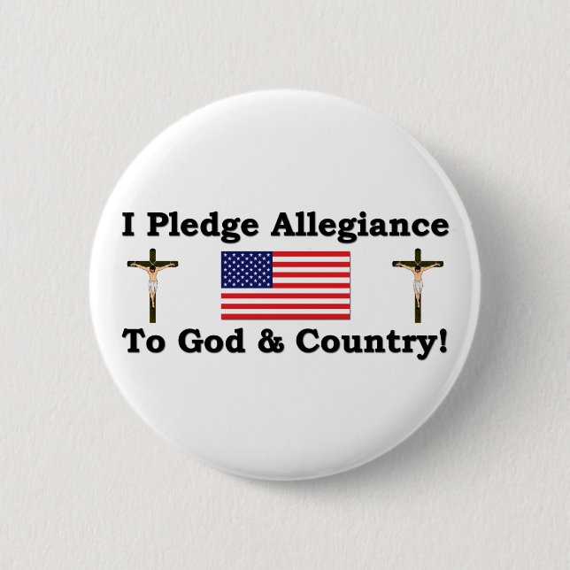 I Pledge Allegiance Pinback Button (Front)