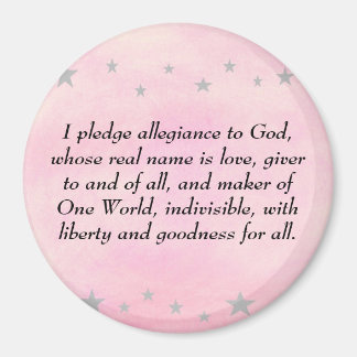 I pledge allegiance to God, magnet