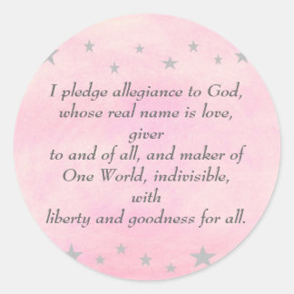 I pledge allegiance to God, stickers
