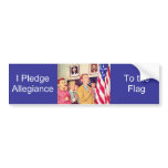 I Pledge Allegiance To the Flag Bumper Sticker