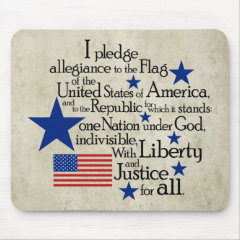 I pledge Allegiance to the flag Mouse Pad