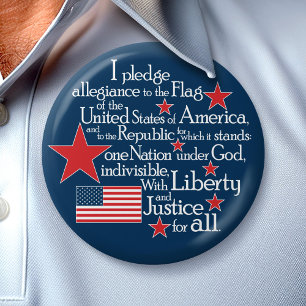 I pledge Allegiance to the flag of the United Button
