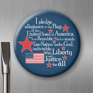 I pledge Allegiance to the flag of USA Magnet