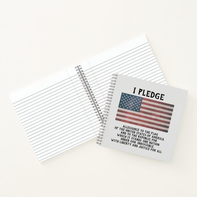 I Pledge Spiral Notebook (Inside)