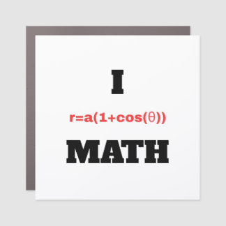 I Polar Equation (I Heart) Math Car Magnet