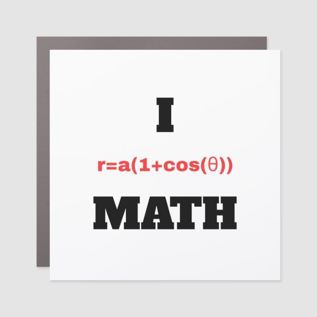I Polar Equation (I Heart) Math Car Magnet (Front)