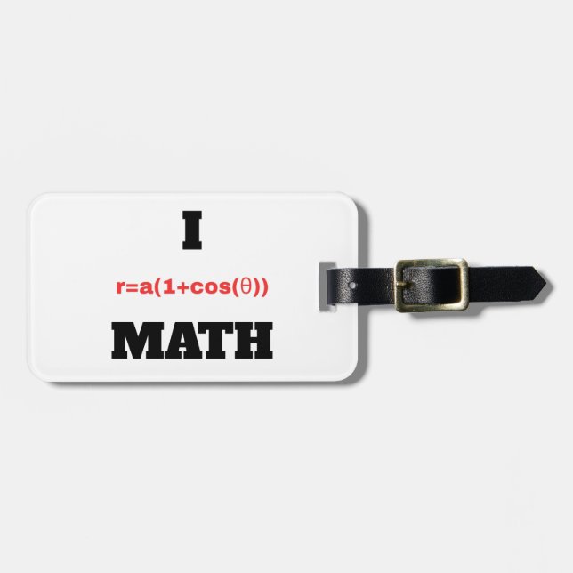 I Polar Equation (I Heart) Math Luggage Tag (Front Horizontal)