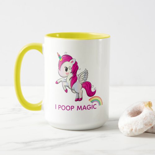 I Poop Magic Funny Unicorn Saying Mug