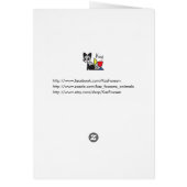 I Poop, Therefore I Run Funny Cat Cards (Back)