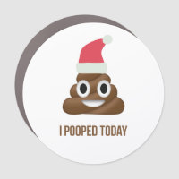 I Pooped Today Funny Brown Emoji Christmas Hat
