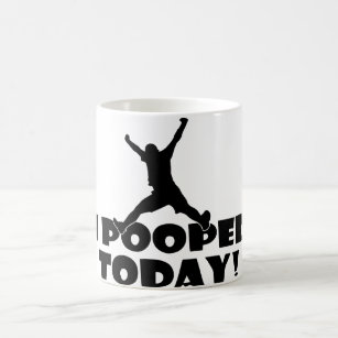 I POOPED TODAY Humorous Mug Popular Joke Gift Cup