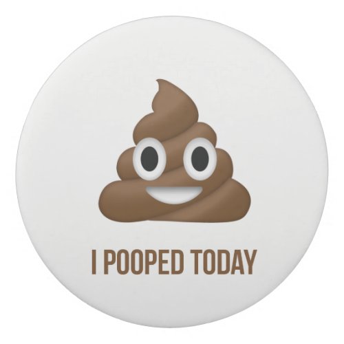 I Pooped Today Personalized Poo Emoji  Eraser