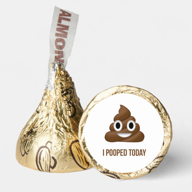 I Pooped Today Poo Emoji  Hershey®'s Kisses® (Front)