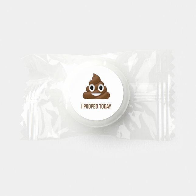 I Pooped Today Poo Emoji  Life Saver® Mints (Front)