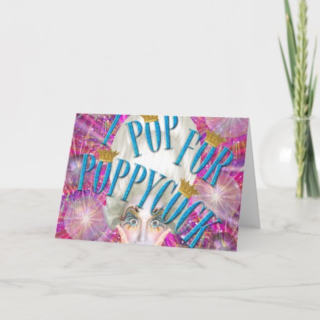 I POP 4 POPPYCOCK CARD (Front)