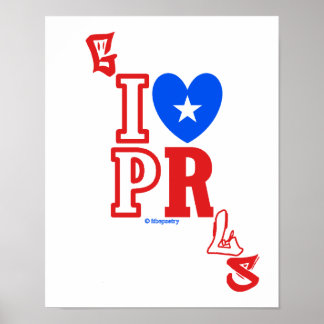 I ❤ Poster Puerto Rican Girls Poster